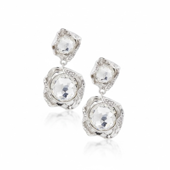 Oscar de la Renta crystal-embellished earrings - Picture 2 of 5